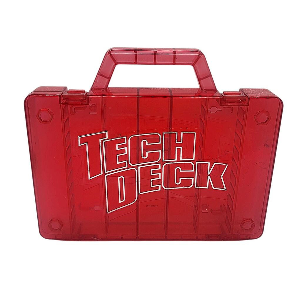 Tech Deck 2010 Spinmaster Red Case Fingerboard Skateboard- Holds 20 Boards M4